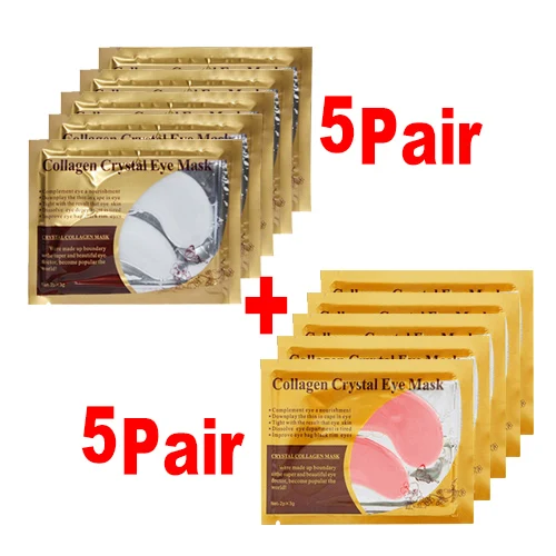 Collagen eye mask 8 16 шт. = 8 упаковок, LANBENA коллагеновая маска для глаз, патчи для глаз, удаляющие темные круги, Антивозрастная увлажняющая, против отечности, Золотая маска для глаз - Цвет: Collagen eye mask 8