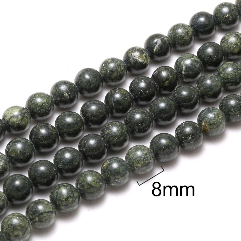 Бусины из натурального зеленого камня от производителя оптовая продажа