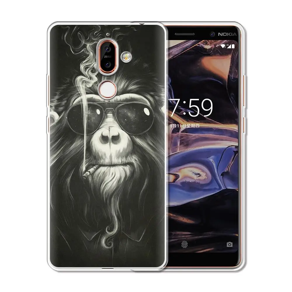 Чехол YIKS для Nokia 2 3 4 5 6 7 2018 X3 X5 X6 X7 Мягкая силиконовая задняя крышка 1 Plus чехол |