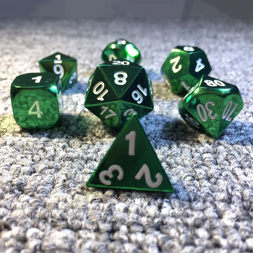 Металлический Набор кубиков настольная игра Опора 7 шт. набор D4 D6 D8 D10 % D12 D20