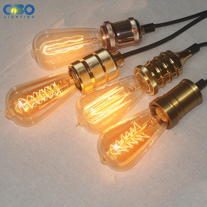 Лампы накаливания Edison E27 держатель лампы 110 В/240 в 2300K старинное украшение