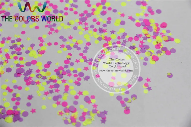 RSH031-150 Mix неоновый цвет стойкий к растворителям блеск форма для полировки ногтей
