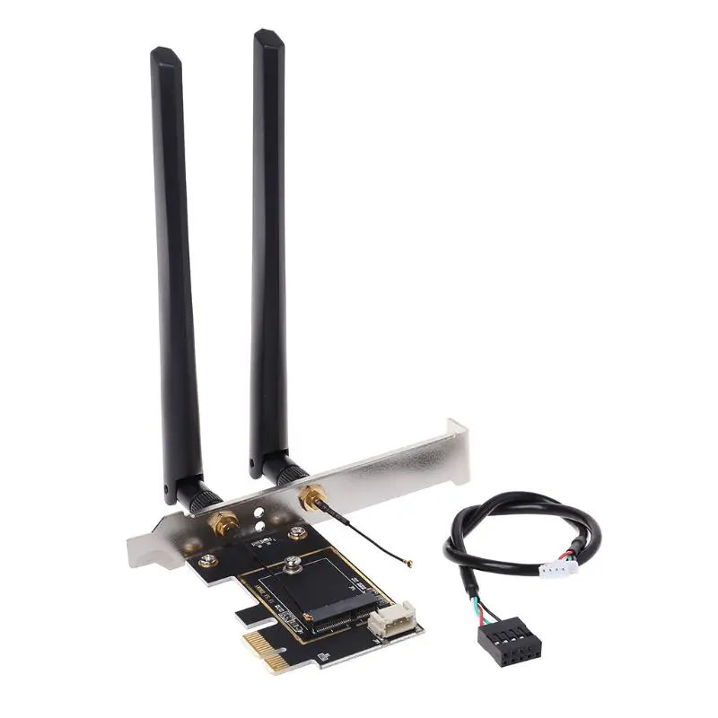 M.2 К конвертер PCI E Настольный Беспроводной Wi Fi Bluetooth сетевая карта плата