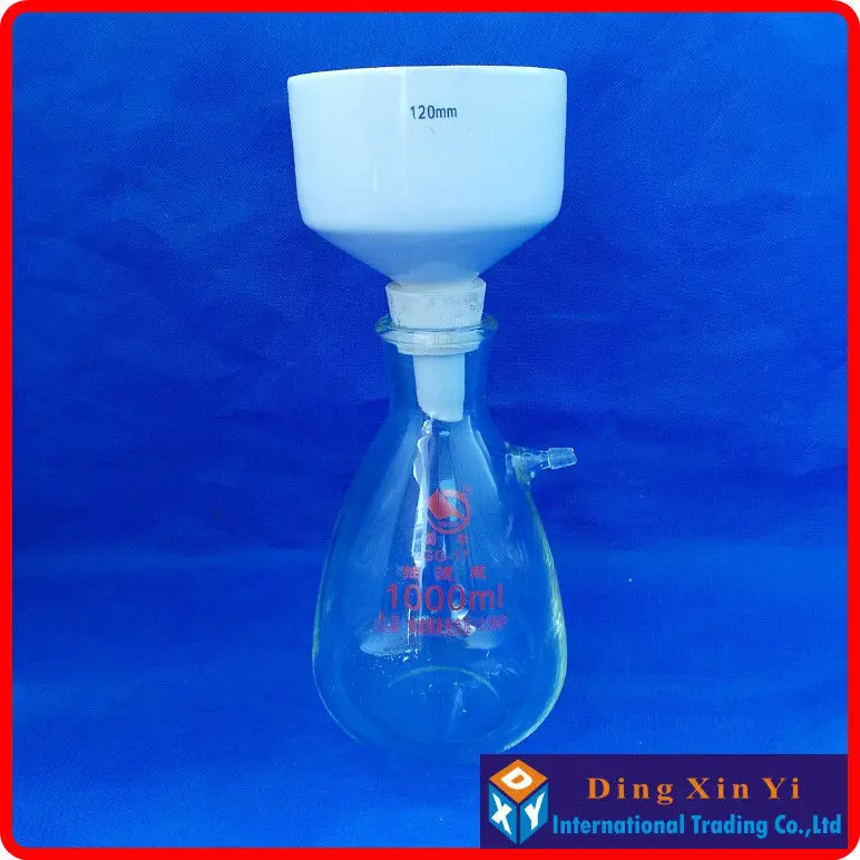 1000ml suction flask+120mm buchner funnel,Filtration Buchner Funnel Kit,With Heavy Wall Glass Flask,Laboratory Chemistry