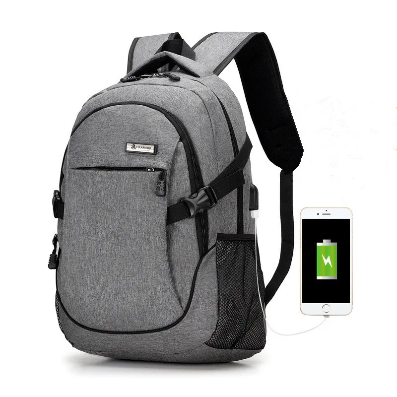 Большая вместительная сумка для ноутбука мужской рюкзак черный женщин школьные