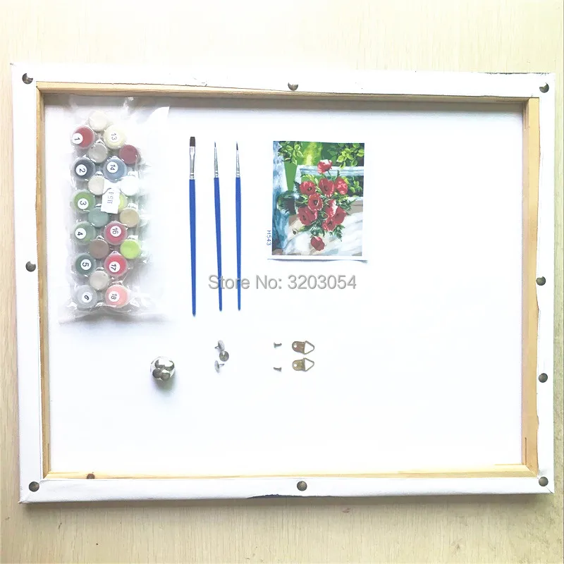 Живопись CHUNXIA по номерам DIY в рамке картины из масляной краски настенный Декор для