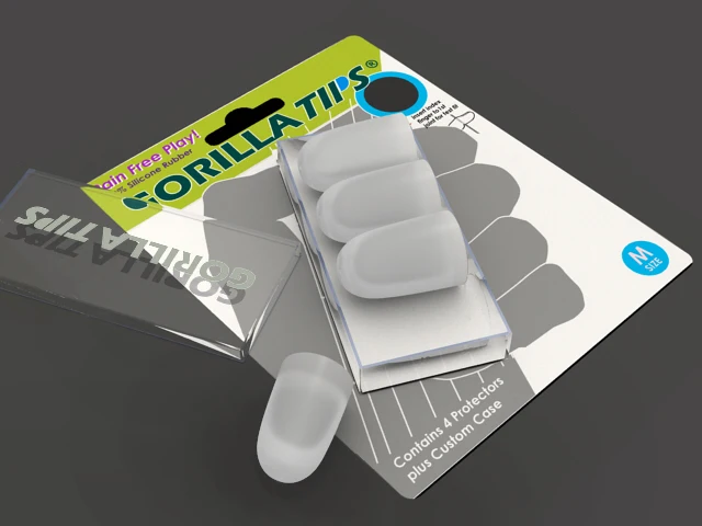 Защитный чехол Gorilla Tips для гитарных басов укулеле и игроков защита пальцев|fingertip