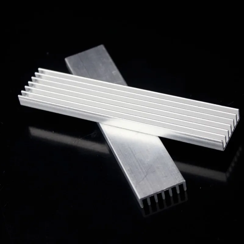 Gdstime 50 шт. 100 мм алюминий x 20x6 мм экструдированный IC чип светодиодный радиатор