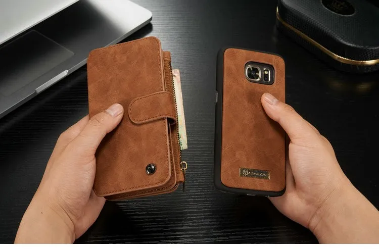 CaseMe Stand Wallet Phone Case Leather For Samsung Galaxy S6 edge Plus S7 |