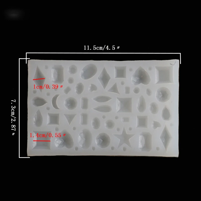 Много видов бриллиантов в форме звездочек ювелирная форма сделай сам Ушная