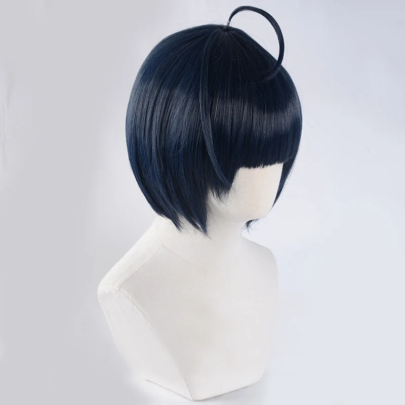Парик для косплея Game P5 Persona 5 Takemi Tae короткий Смешанный синий термостойкий костюма