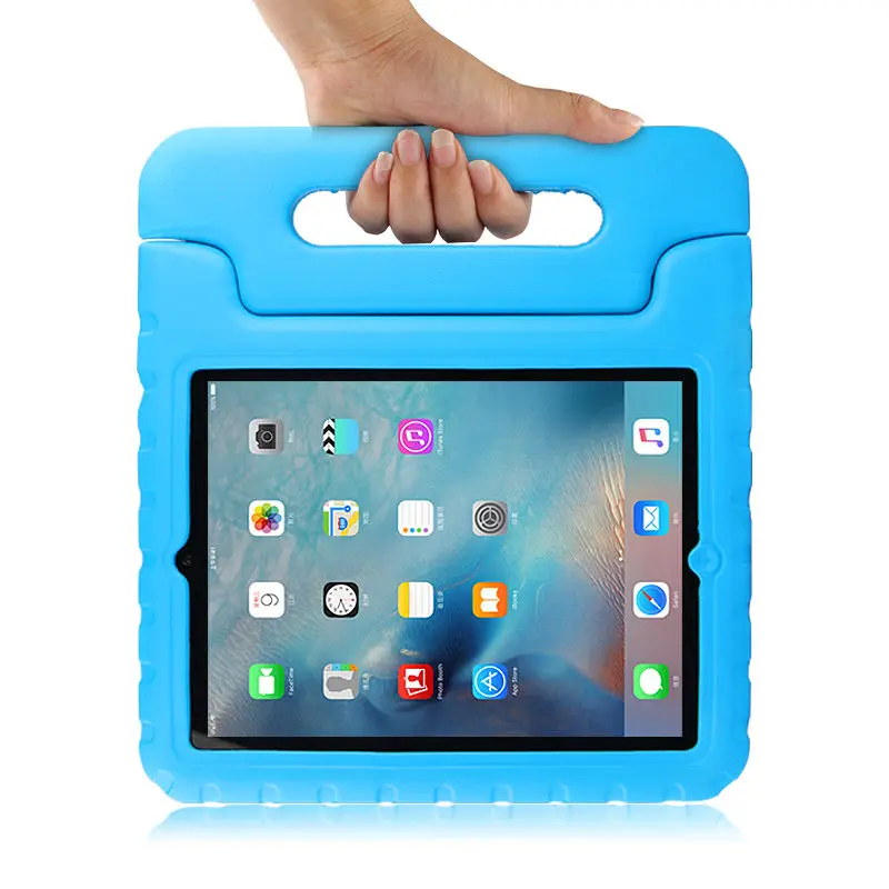 blue Детский планшетный компьютер противоударный чехол для iPad 4 iPad3 2 9," силиконовый чехол для Apple iPad4 iPad2 iPad 3/2/4 9,7 дюймов из ЭВА чехол - Цвет: blue