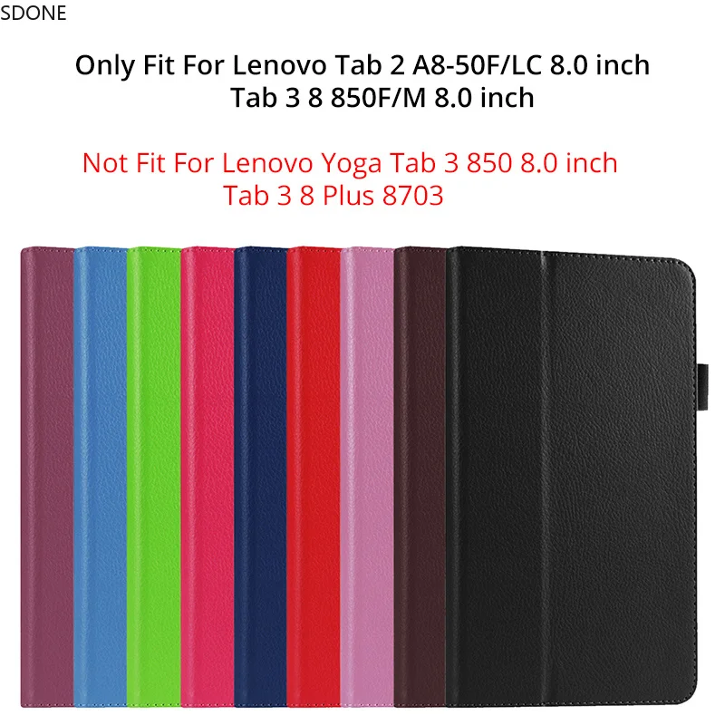 Slim Flip Case for Lenovo Tab 3 8 TB3-850F TB3-850M Folding Stand Cover 2 A8-50F A8-50LC 8.0inch Tablet | Компьютеры и офис