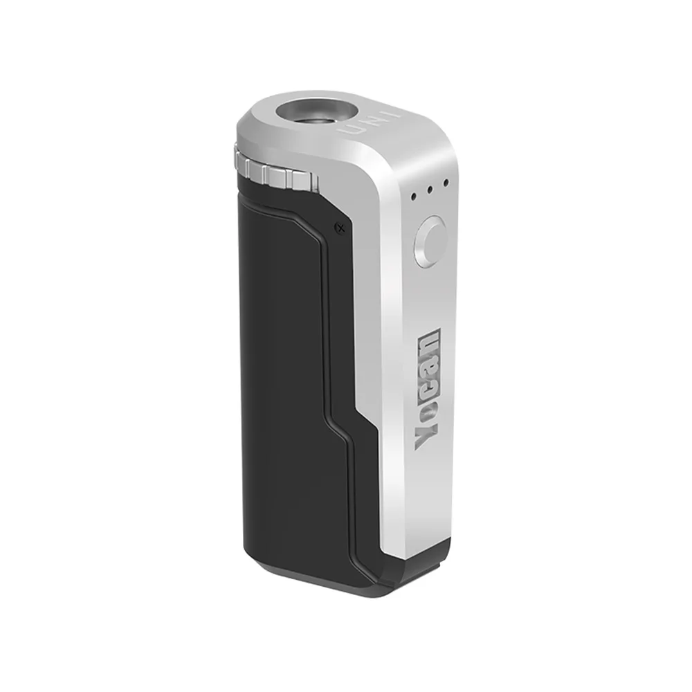 Black Silver Yocan UNI Box Mod встроенный аккумулятор 650 мАч с регулируемой высотой, соответствующие всем стилям атомайзеров 10s функция предварительного нагрева - Цвет: Black Silver