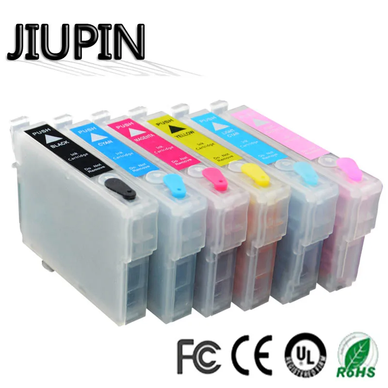 

New 85N T0851- T0856 T0851N Refillable Ink Cartridge For Epson Stylus Photo 1390 T60 Printer With Chips