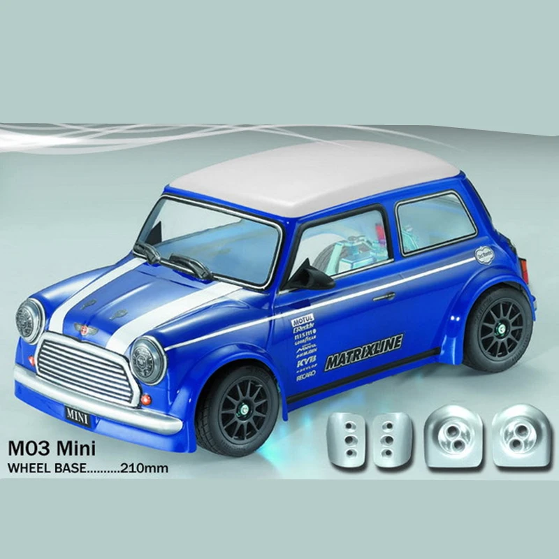 1/16 прозрачный ПВХ RC корпус автомобиля мини M03 колесная база 210 мм для Tamiya YOKOMO HPI шасси DIY RC автомобиль
