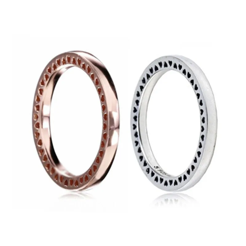 

Good Quality New Arrival Simple Love Heart Theme 925 Real Silver Ring Bohemian Midi Finger Jewelry Bague Femme