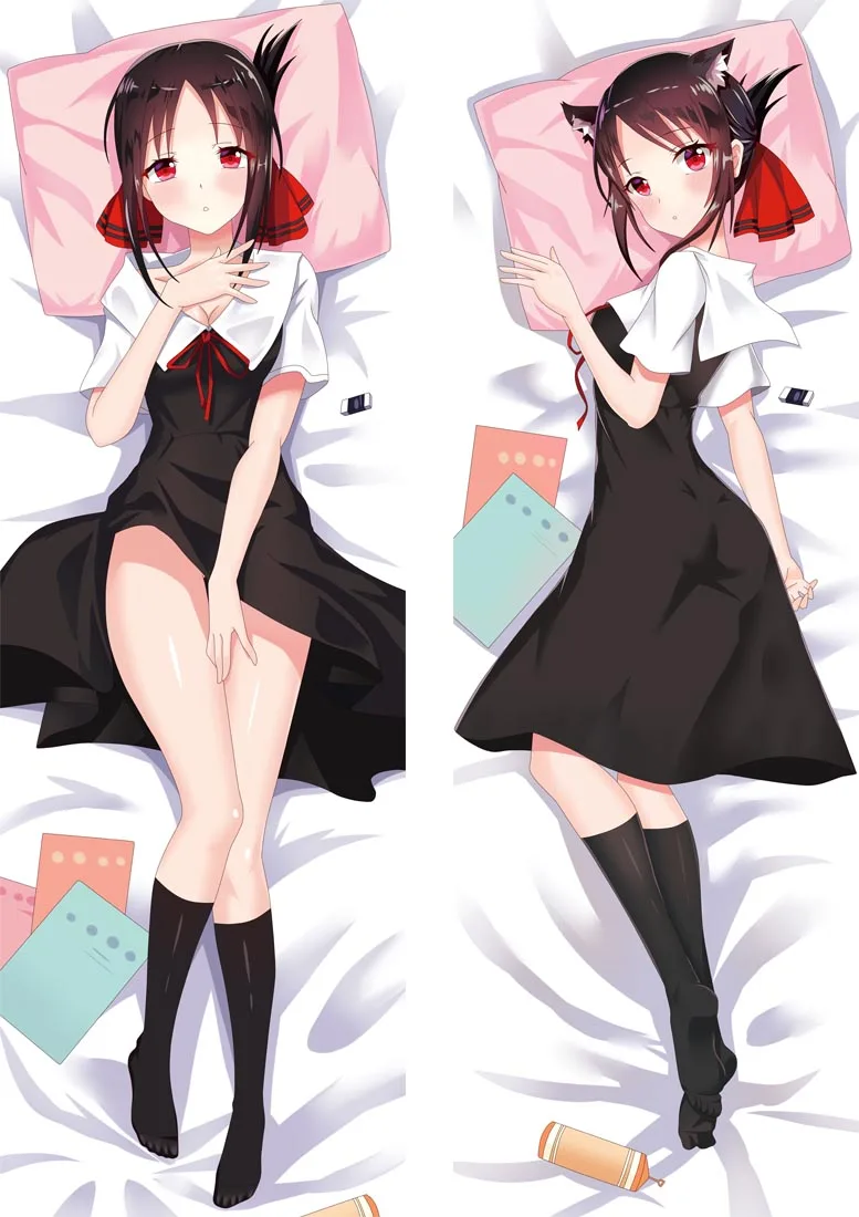 2019 March Anime Kaguya sama: Love Is War Shinomiya Fujiwara Chika Dakimakura наволочка обнимающая
