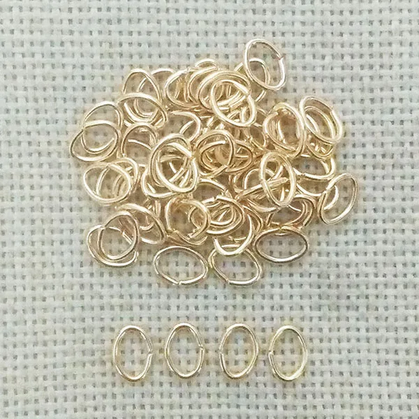 kc gold plated Разрезное кольцо открытые колечки для изготовления ювелирных изделий, соединитель для бисера жемчужное звено цепи распорной детали застежки крючки конец металла проволочная петля alambre bijoux(украшения своими руками - Цвет: kc gold plated