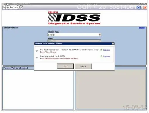Для Isuzu G-IDSS J2534 Euro5 + Euro6-система диагностики 2018 |