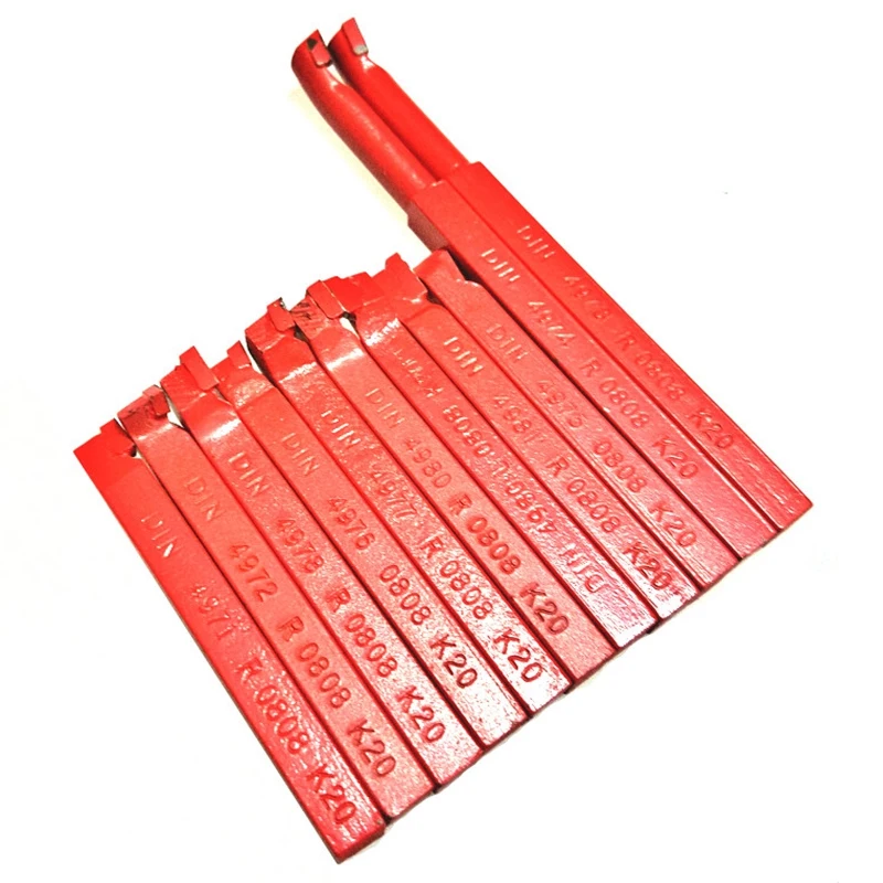 11Pcs 10x10 mm Carbide Tip Tipped Bit Set Brazed Milling Cutter Tools For Metal Cnc Lathe Welding Turning Tool Holder | Инструменты