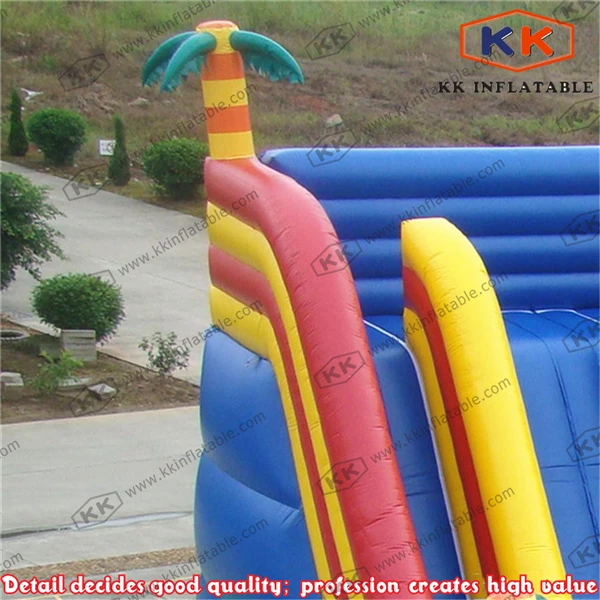 Надувная сухая горка в джунглях для детских джампевечерние|inflatable dry slide|slides for
