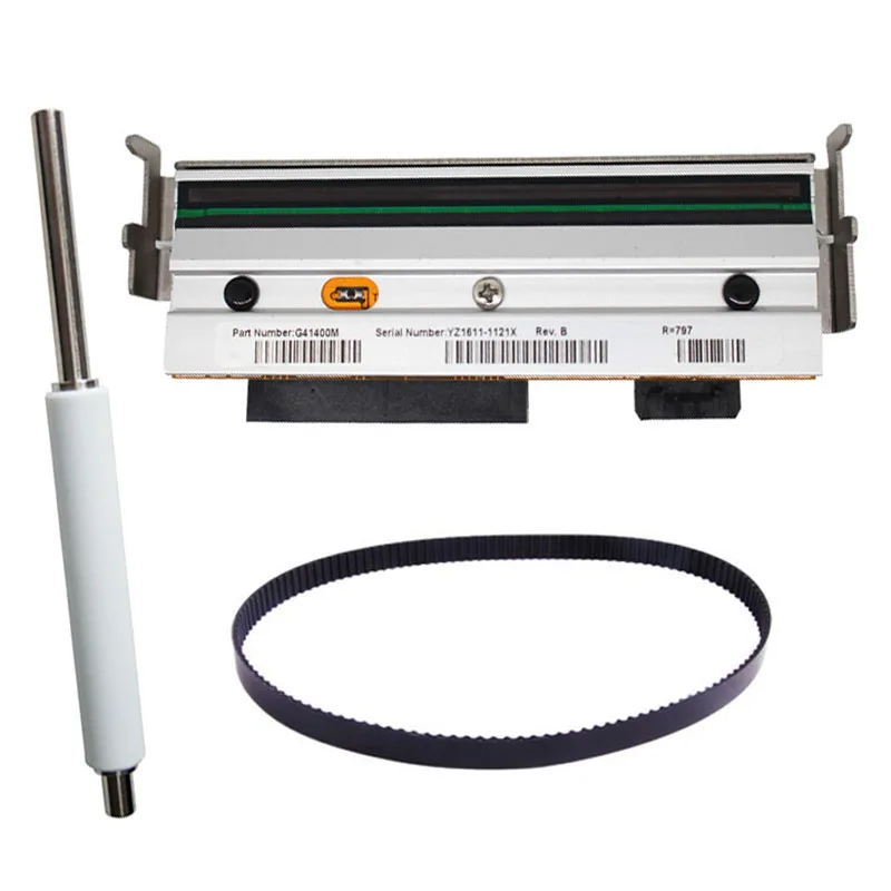 Cheap G41400M رأس الطباعة حزام الأسطوانة لـ Zebra S4M 203 ديسيبل متوحد الخواص ، قطع غيار طابعة الملصقات الحرارية