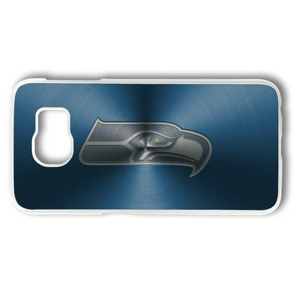 Metallic Seattle Seahawks Hard Shell Transparent Case for Samsung Galaxy S6 Edge |
