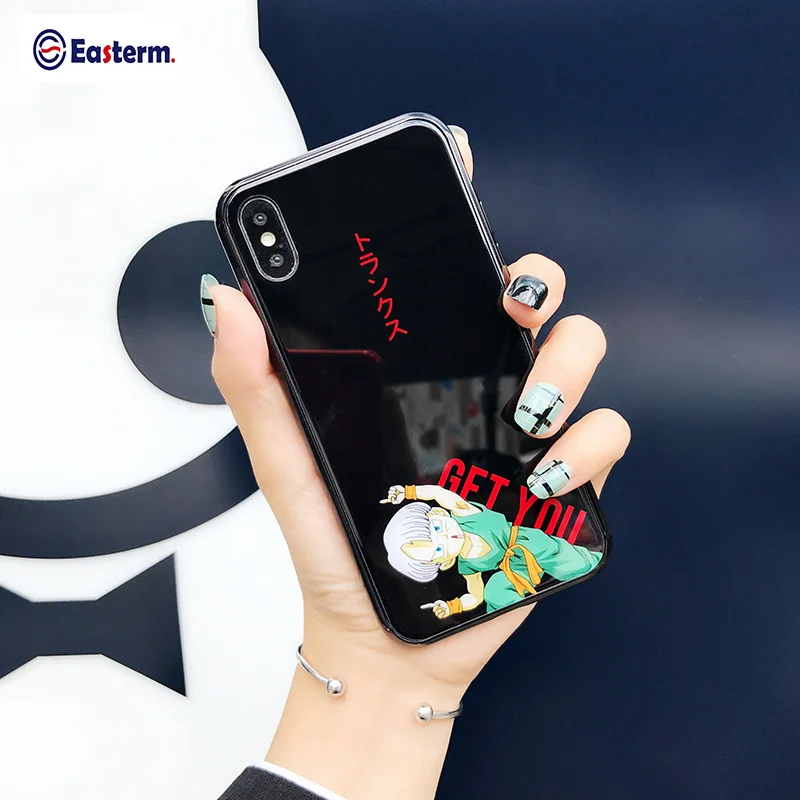 Easterm Ins Роскошные противоударный Закаленное Стекло задняя крышка для iPhone8 чехол
