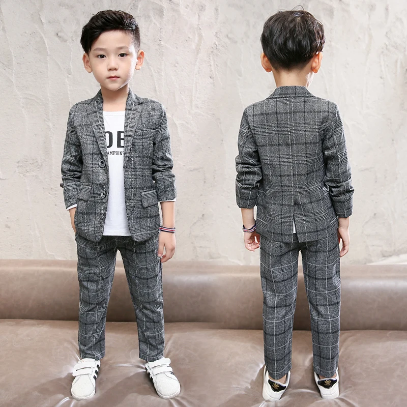 2019 Casual Kids Boys Clothing Set Spring Autumn Clothes Long Sleeve Pullover Solid Sports Suit for Children Tops &amp Pants | Детская