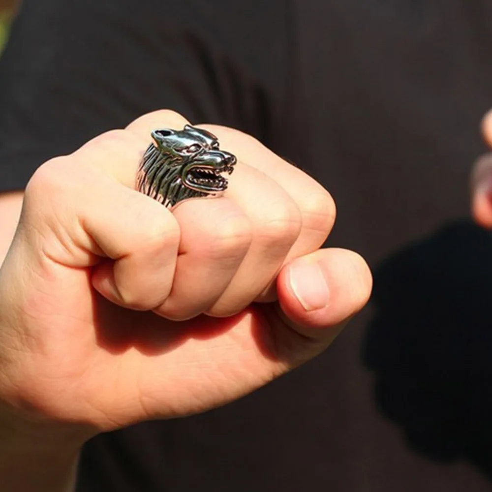 Новое поступление 2017 горячая Распродажа кольца с натуральным волком