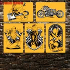 Мотоциклетные винтажные металлические жестяные вывески для дома, бара, паба, гаража, декоративные тарелки, вечерние декоративные настенные наклейки, железный художественный постер N230