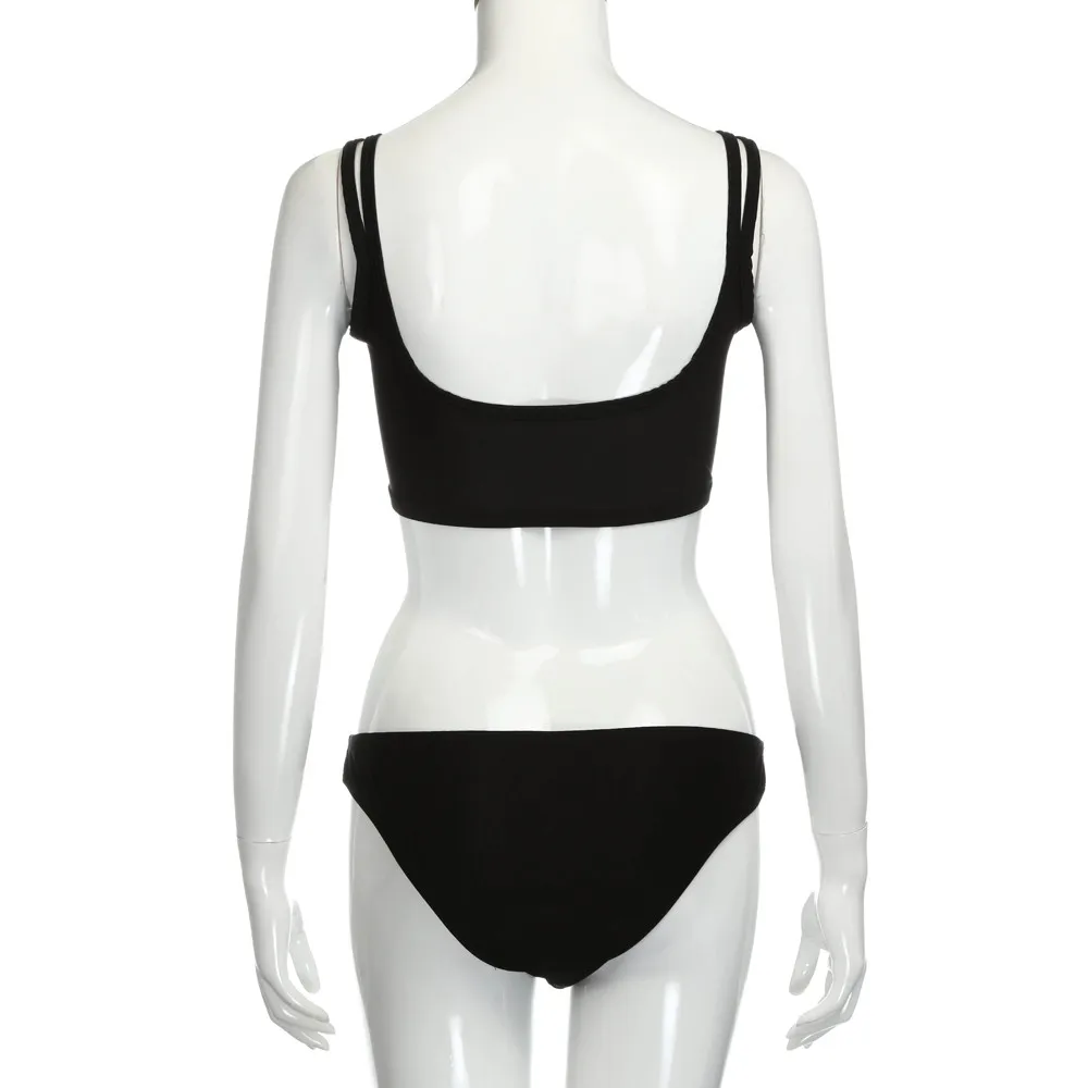 SAGACE Бандаж бикини купальники для женщин купальник сплошной цвет набор 2019