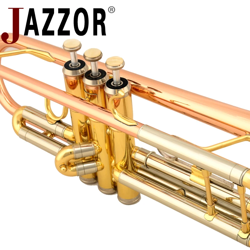 JAZZOR JZTR-400 профессиональные трубы B плоские золотые лаковые латунные духовые