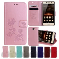 leather case for honor 6a cases for honor 5c pro wallet cover flower design phone case for huawei honor 6a
