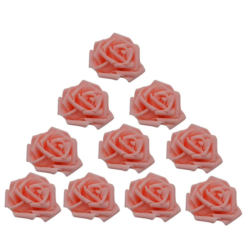 30 шт./лот искусственная пена роза Цветочная головка используемая для украшения