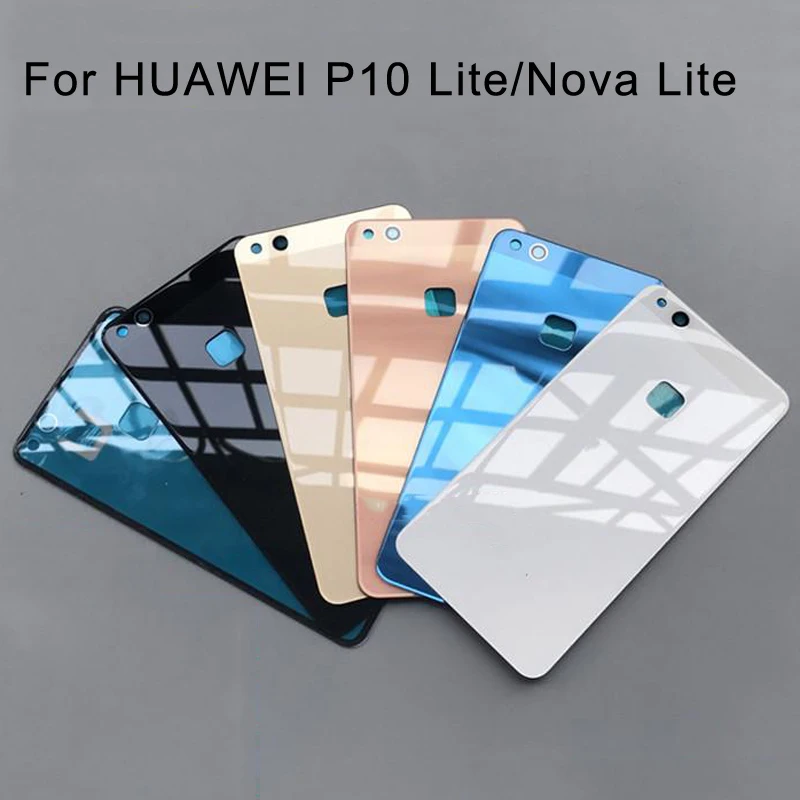 10 шт. Оригинальный стеклянный задний корпус чехол для HUAWEI P10 Lite Nova запасная задняя