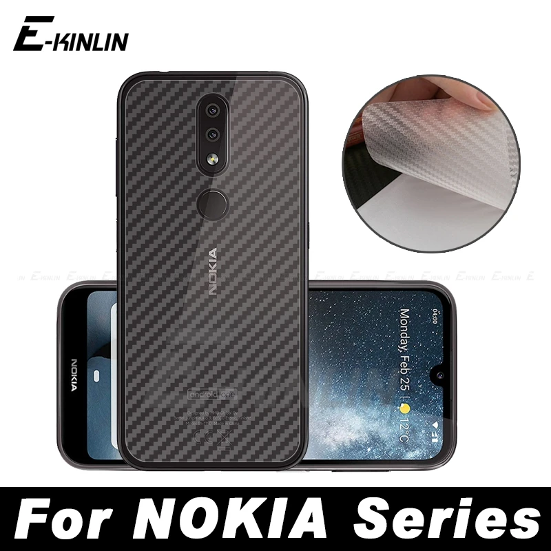 5 шт. 3D Защитная пленка для задней панели из углеродного волокна Nokia 23 M 3 8 2