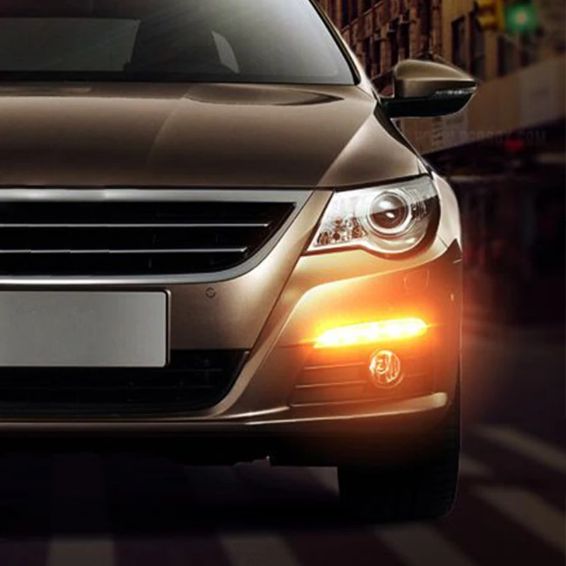 Hlxg Автомобильный светодиодный Габаритные огни 16 s для Volkswagen CC 2010 2011 2012 2013 DRL