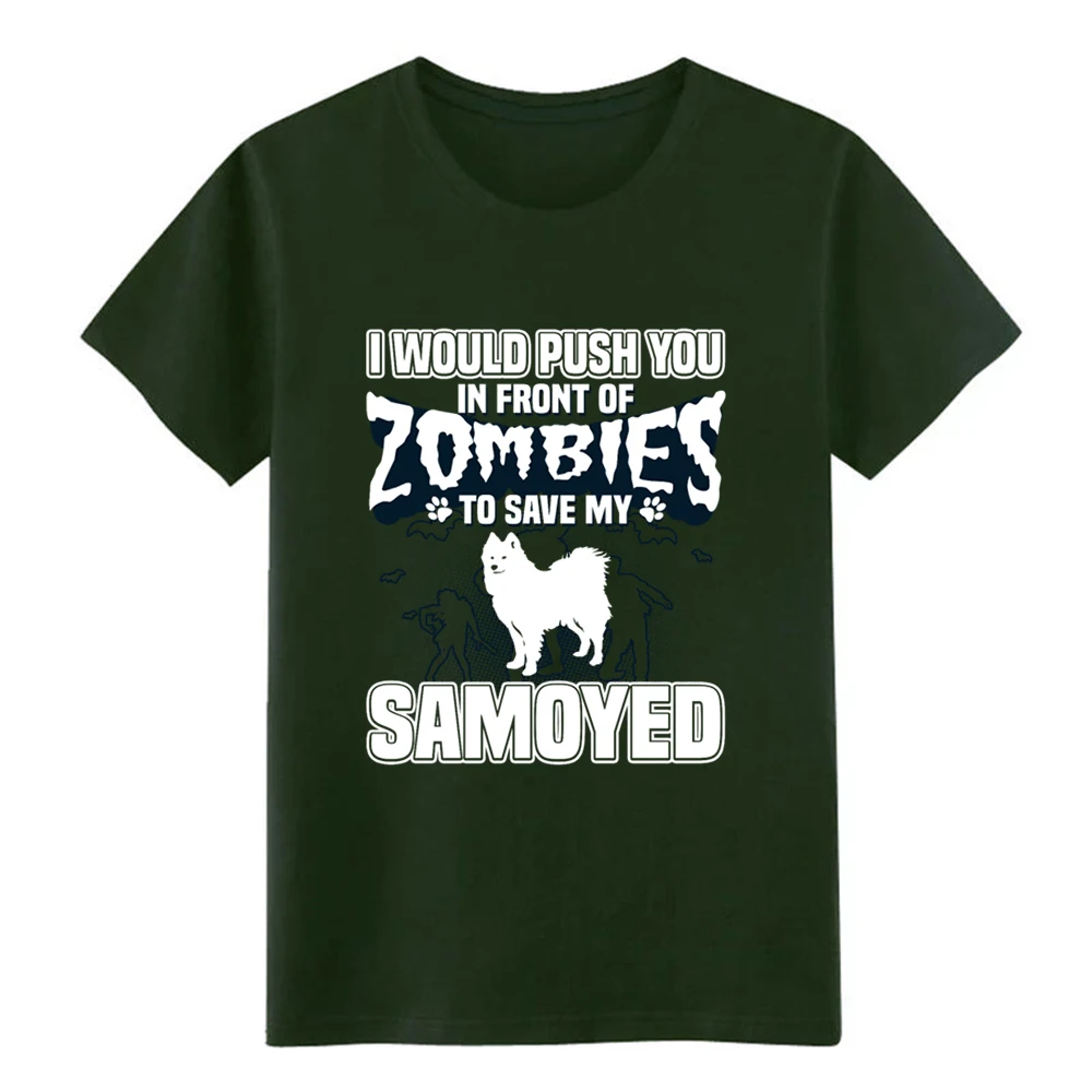 Мужская футболка Samoyed дизайнерская хлопковая формальная с круглым воротником и