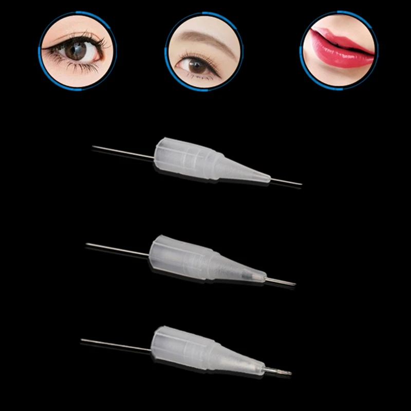 Стерилизованные иглы для татуажа бровей 1.3.5RL Перманентный макияж машина