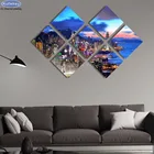 7 шт. Алмазная вышивка 5d живопись, вид города, алмазная живопись своими руками, вышивка крестиком, 3D, Алмазная мозаика, мазайка, узор, головоломки, Декор