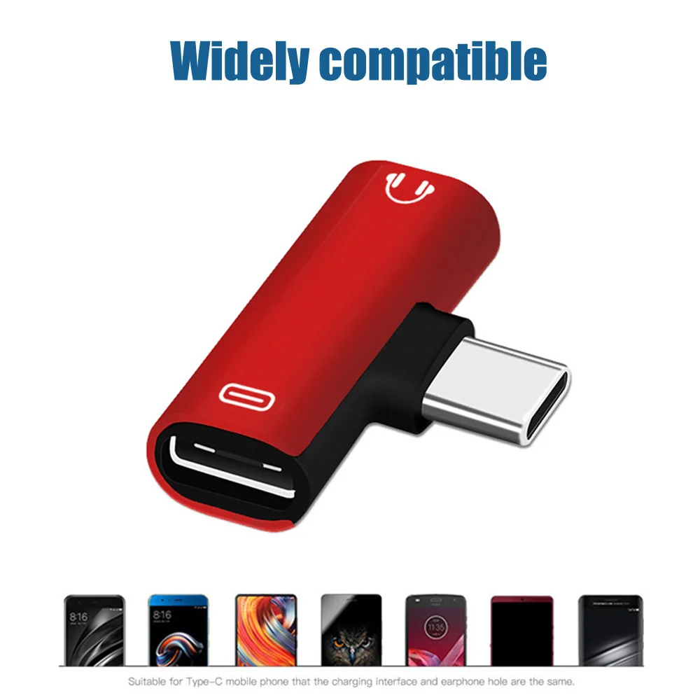 2 в 1 Тип C аудио адаптер usb тип-c до 3,5 мм разъем аудио кабель для наушников зарядный разветвитель адаптер для Xiaomi для huawei
