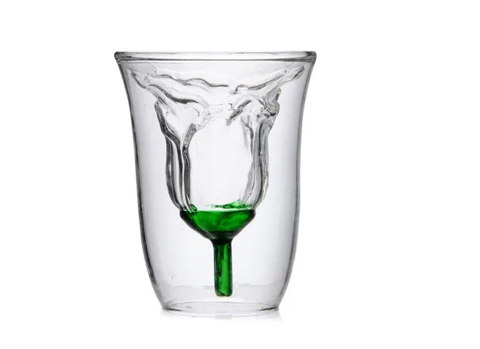 1 шт. новинка подарок на день Святого Валентина розовое стекло креативная двойная