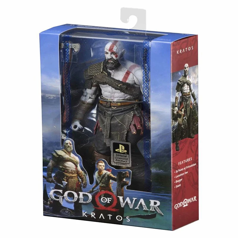 NECA God of War 4 Kratos ПВХ экшн фигурка игрушка кукла подарок|Игровые фигурки и