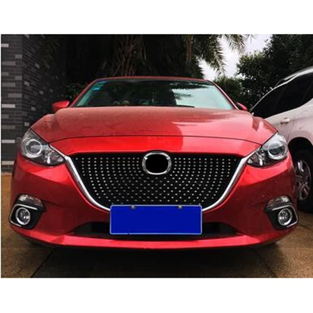 ABS сотовый лак, который выпекает передний гоночный гриль подходит для Mazda AXELA Mazda 3 - Цвет: 2014-2016 mazda 3