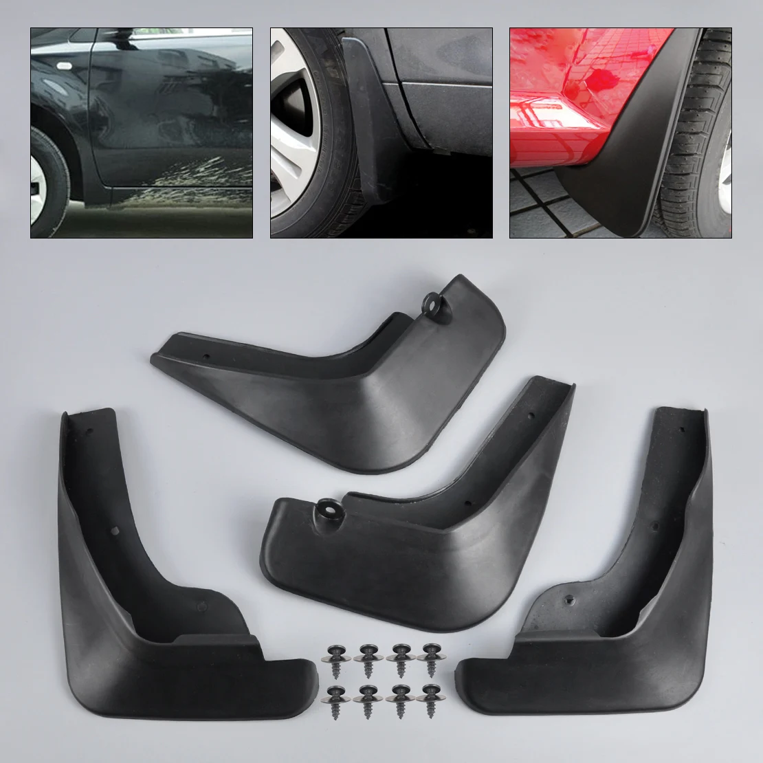 Beler Брызговики щитки для MAZDA 3 i SEDAN 2009 2010 2011 2012|flaps splash guards|splash guardmud flaps |