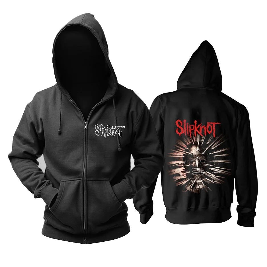 14 24 дизайна, винтажные хлопковые рок толстовки с капюшоном slipknot Rocker, куртка hardrock в стиле панк, толстовка на молнии с тяжелым металлом, DEVIL sudadera - Цвет: 14
