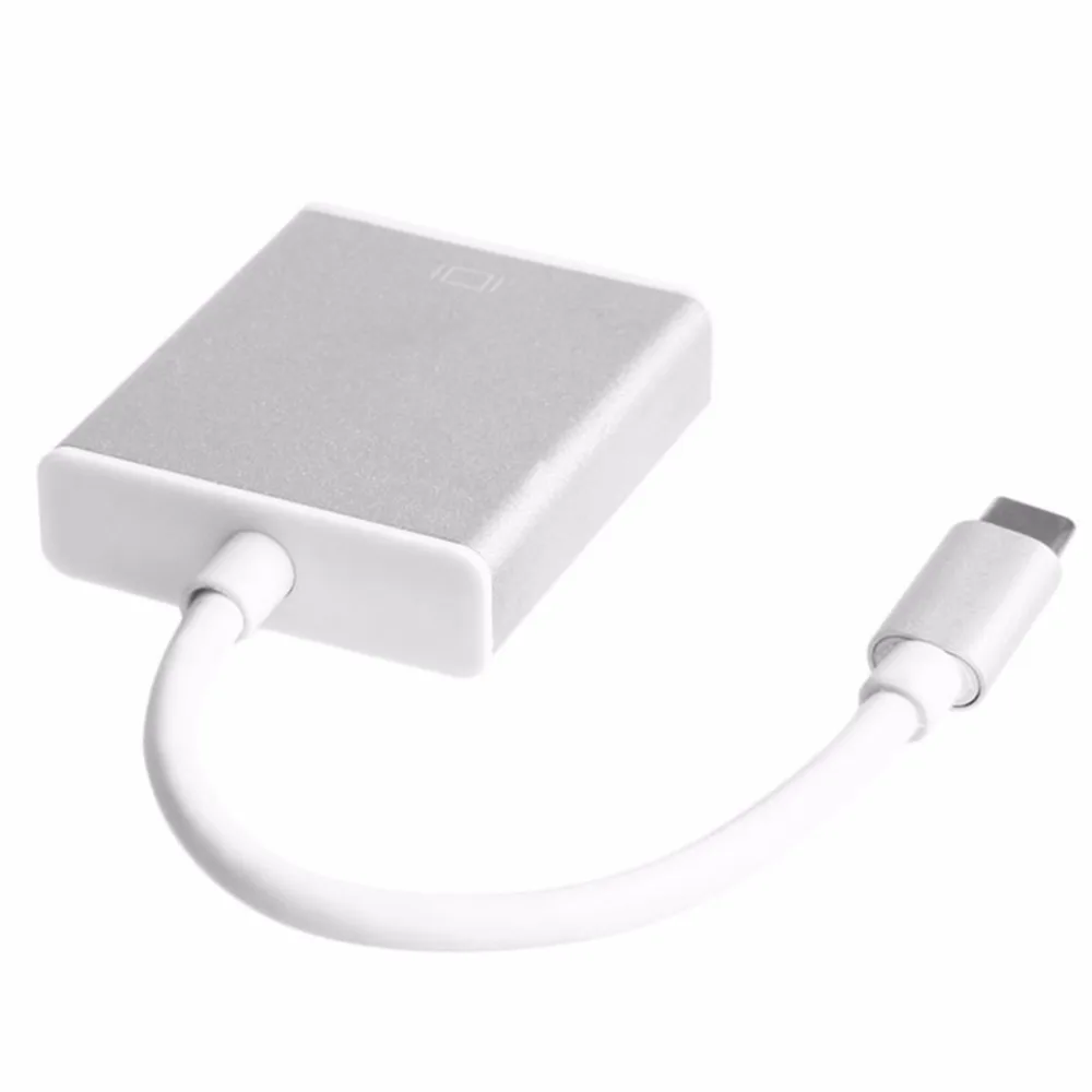 Переходник USB Type C Male to DVI I 24 + 5 Pin Female (совместим с и Thunderbolt 3 Port режим DP Alt) поддержка