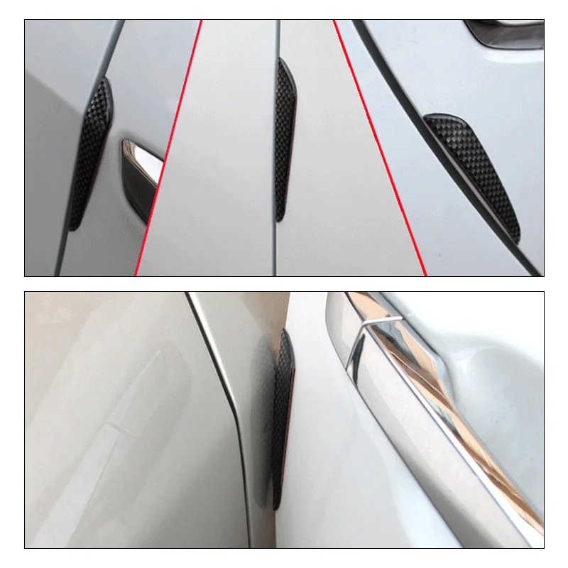 2 цвета простая установка углеродное волокно автомобильная дверь анти-трение